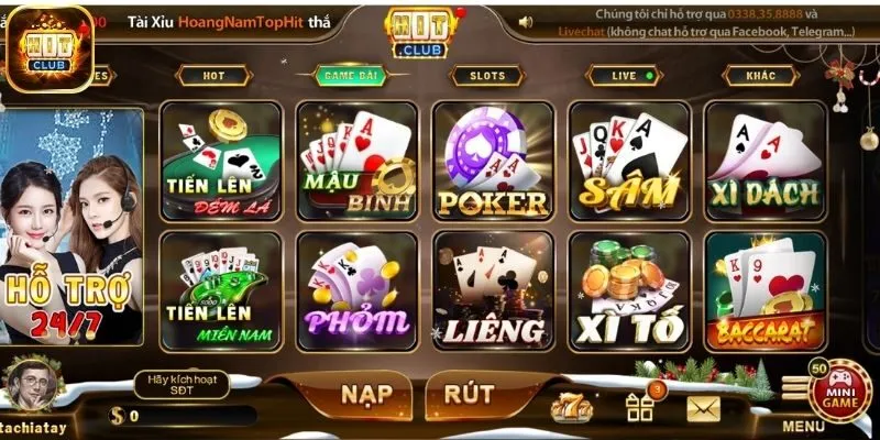 Chìm đắm trong các trò chơi đánh bài đổi thưởng siêu hot